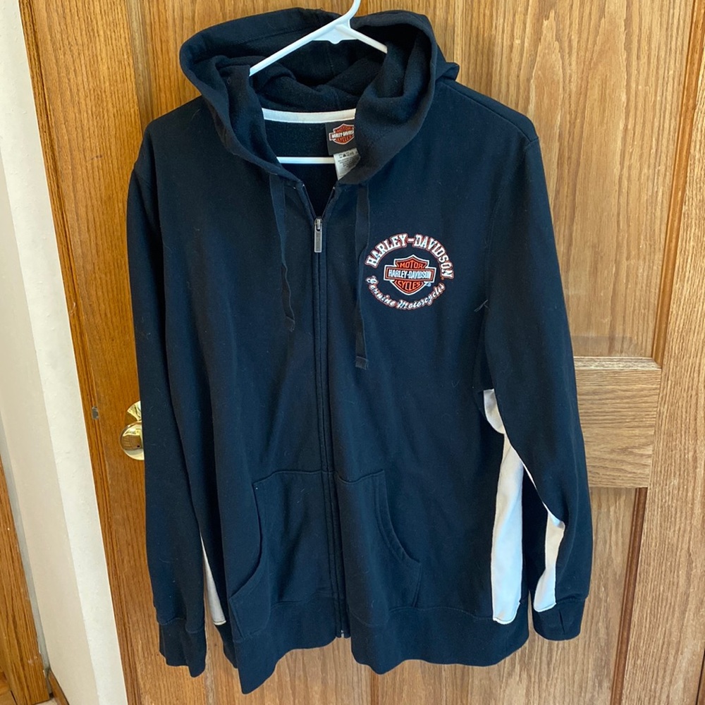 Harley Davidson zip up sweatshirt